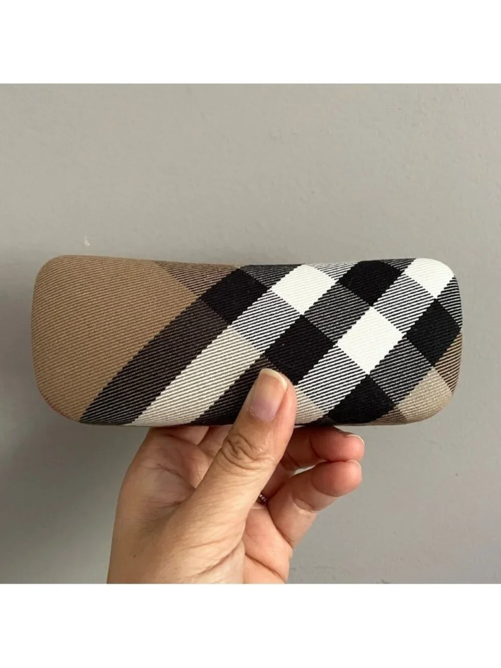 Burberry Nova Check Hard Eyeglasses Sunglasses Glasses Case 🇮🇹